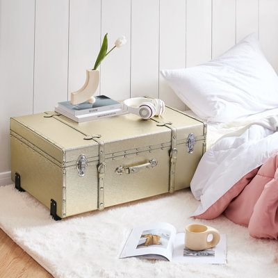 Coffre Texture Brand - Gouttes de pluie taupe pierre