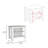 Cala Kitchen Island Antibacterial, Three Shelves, Four Legs  -Light Gray / White