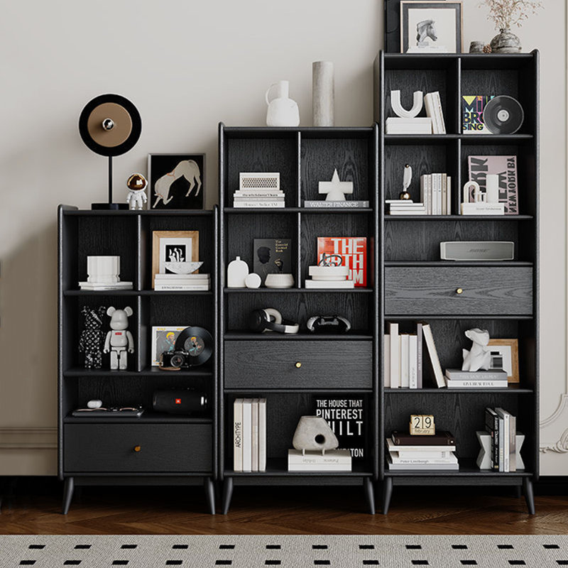 Light luxury modern style bookcase, (15 Shelves) 74.80"H x 94.49"W x 13.78"D