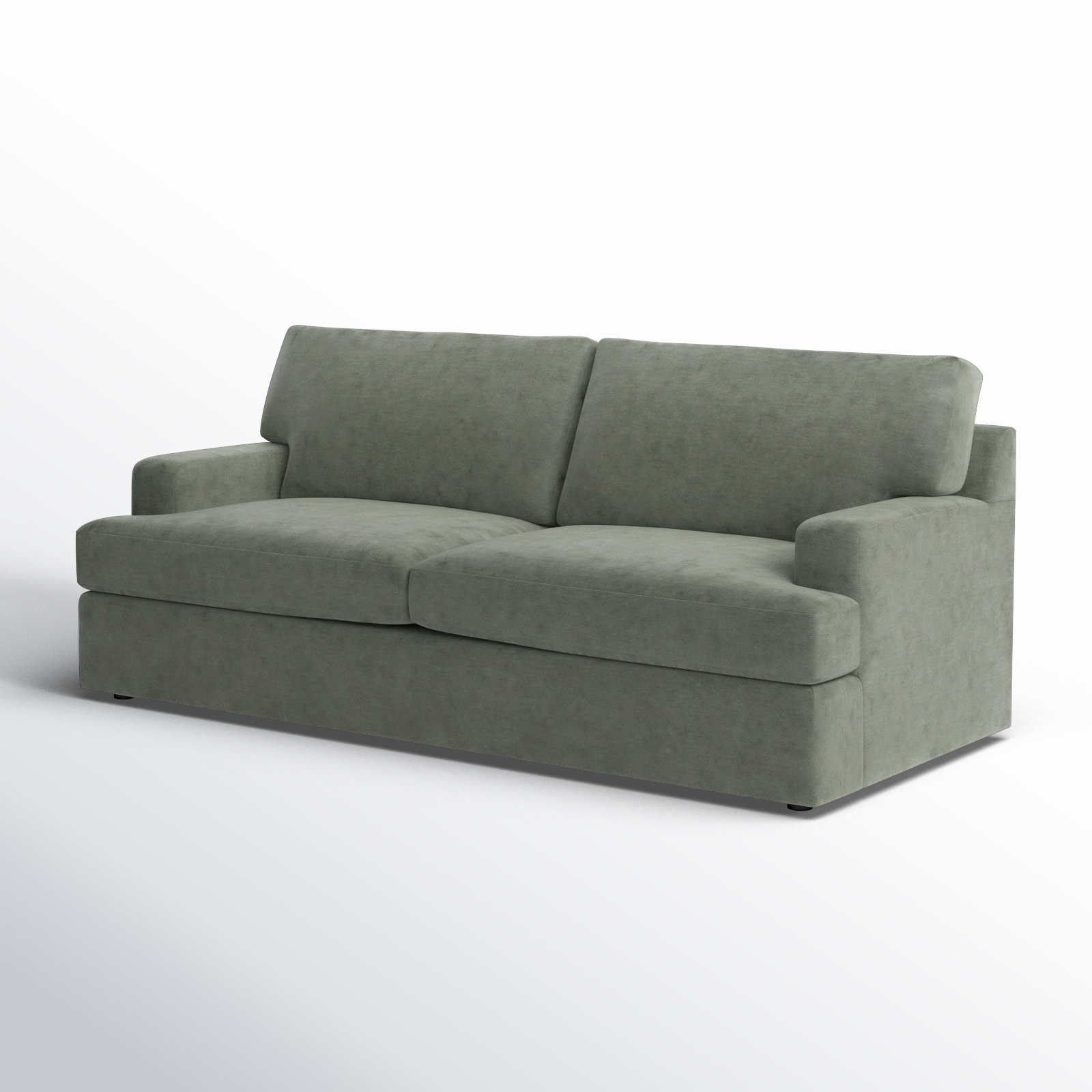 Cleo 84'' Sofa, Nave Metal Performance Distressed Velvet