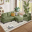 Ensemble de canapé modulaire 3 pièces avec fauteuil et repose-pieds-1078391701