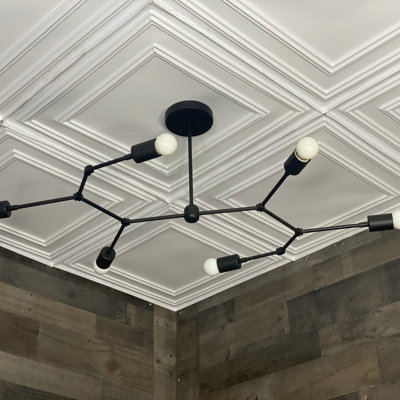Verdie 6 - Light Dimmable Sputnik Modern Linear Chandelier