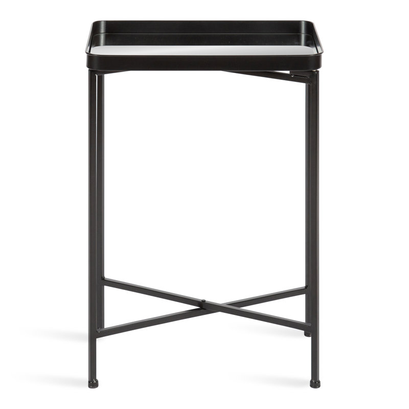 Table de bout Dina, Miroir, Noir