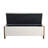 Multifunctional Chenille Storage Bench with Cylindrical Solid Wood Legs-304230505