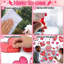 6 feuilles de fenêtre Valentines
