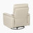   Laurent 35" Modern & Contemporary Swivel Glider Top Grain Leather Match Reclining Chair with 360-Degree Swivel & Gentle Gliding Motion-1661016538
