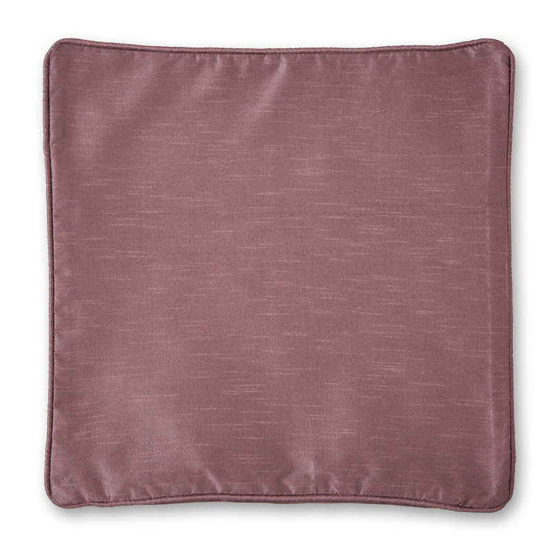 Faux Silk Cushion Cover, Aubergine, Polyester