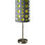 Lampe de table en métal de 33 pouces de hauteur, design rétro, abat-jour bicolore gris-vert