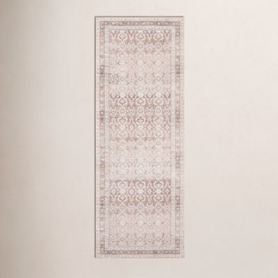 Angiela Machine Washable Floral Rug
