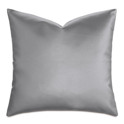 Klein Fringed Faux Leather Throw Pillow