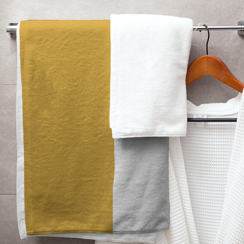 Bath Towel, Pale Yellow/Green