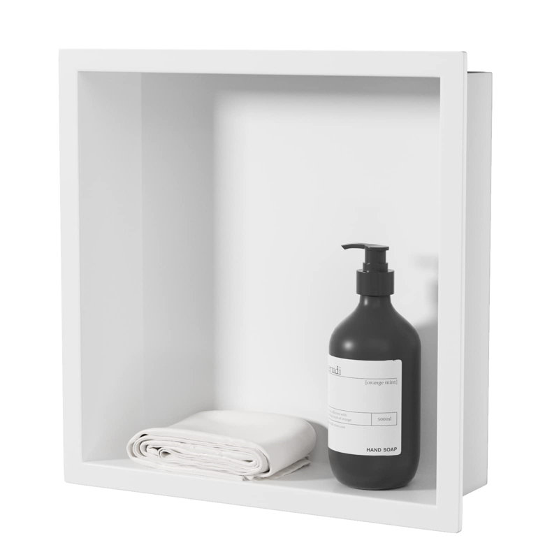 Tileless Shower Niche White
