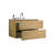 30" Natural Oak Bathroom Vanity With Ceramic Sink And 3 Faucet Holes - Modern, Silent Drawer, Spacious Cabinet Spacious, Drawer-173343360-173343361