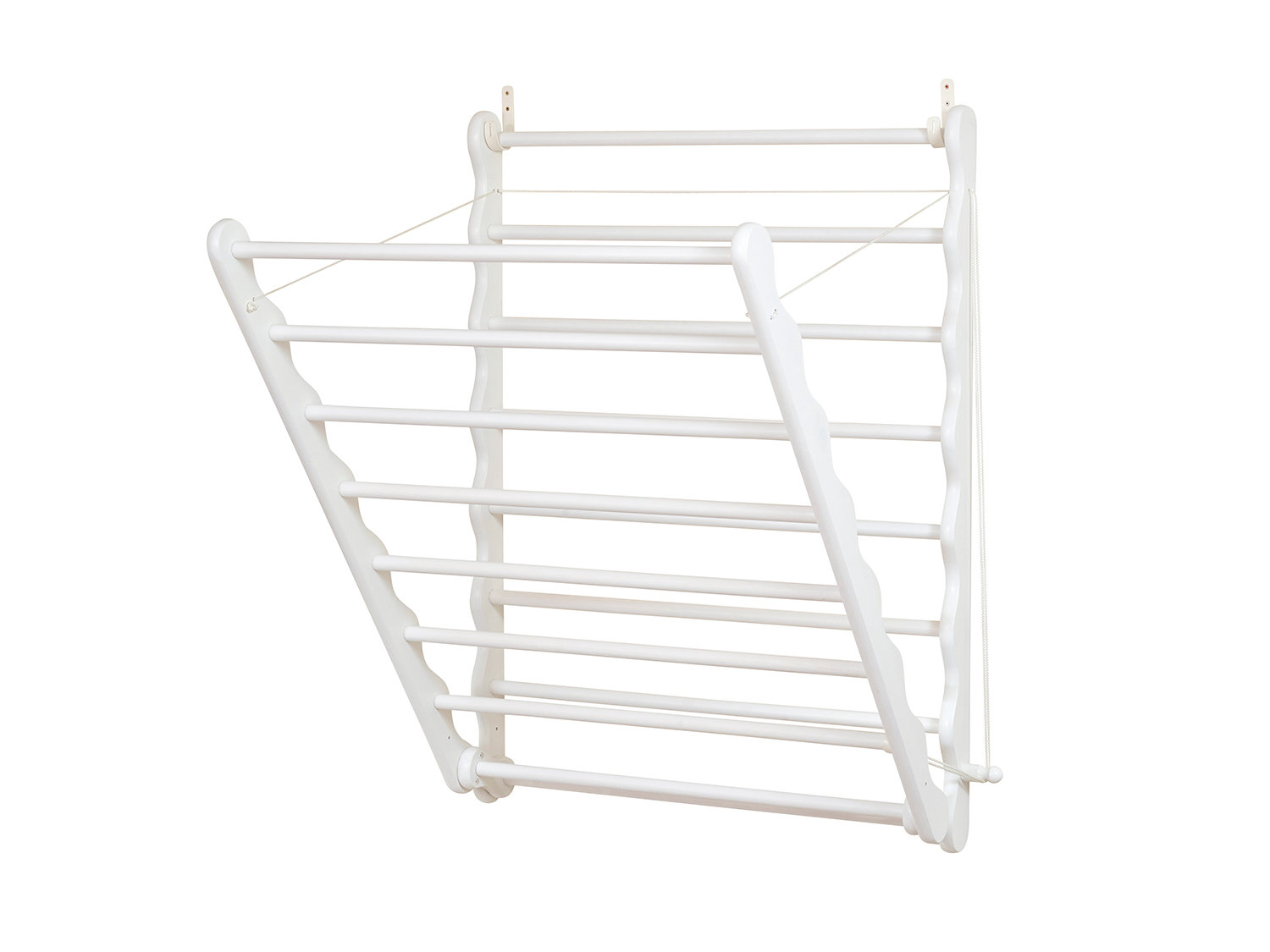 Julu Wood Foldable Wall Mounted Drying Rack & Reviews Wayfair.co.uk