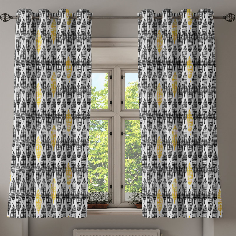 Sateen Blackout Curtains / Drapes Pair, 50" W x 63" L