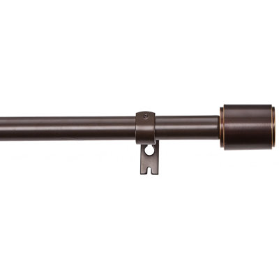 Tringles à rideaux pour fenêtres, embouts (bronze)