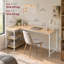 L-Shaped MDF Steel Computer Desk