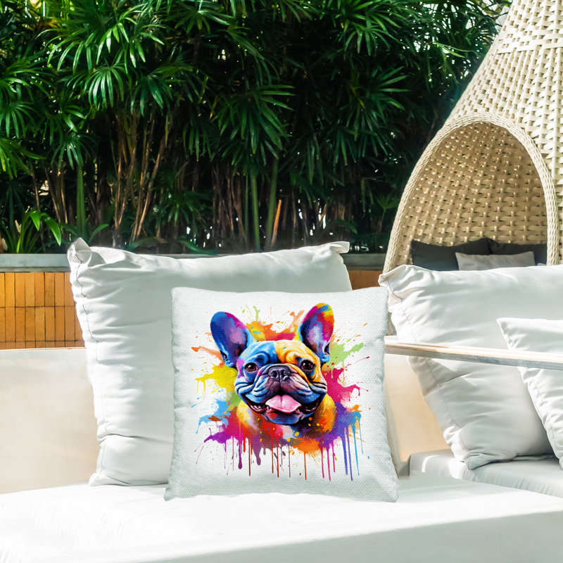 Abstract Outdoor Throw Pillow