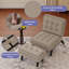  Chaise d'appoint rembourrée de 25,98 po de largeur avec dossier réglable et repose-pieds (ensemble de 3)-353944207-353944212