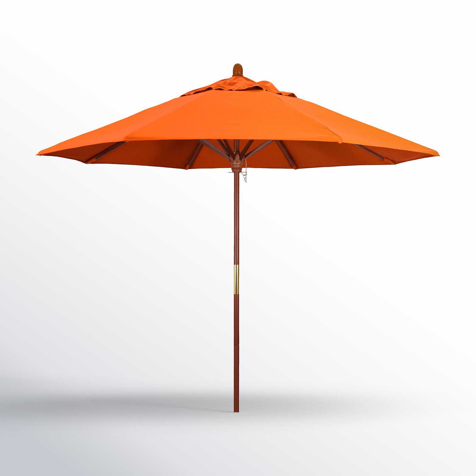 Manford 108'' Sunbrella® Outdoor Umbrella, Canvas Melon Sunbrella® Canvas