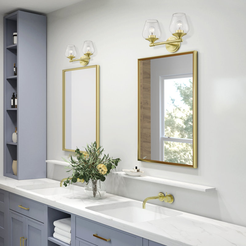 Zeidan 2 - Light Dimmable Vanity Light, Satin Brass