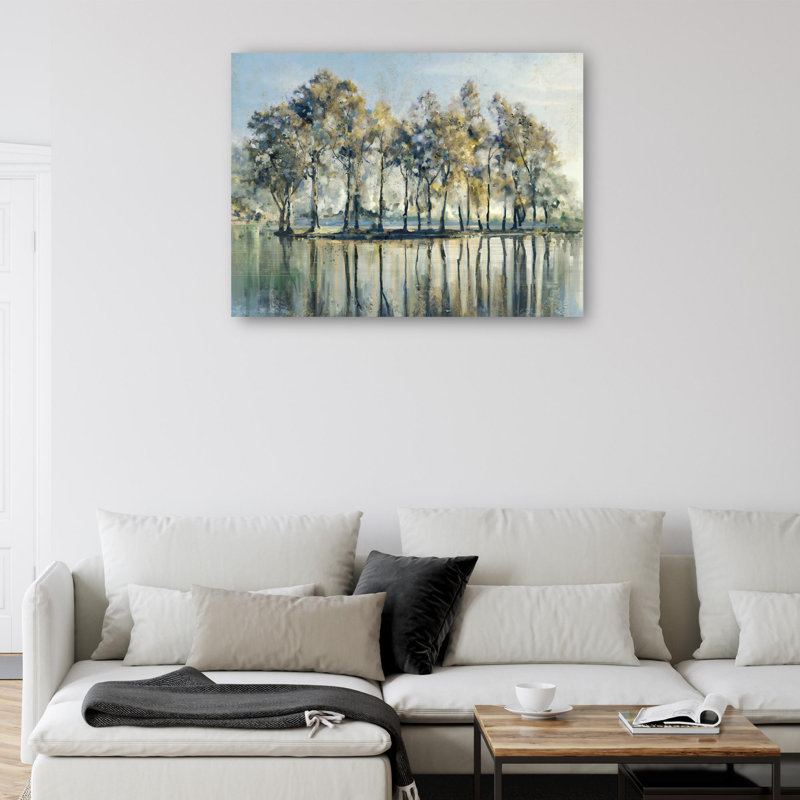 «Isle of Trees» par Studio Arts, reproduction d'art sur toile, H 30 po x l 40 po x P 1,5 po, Toile tendue