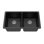 Évier de cuisine à double cuve en quartz-granite encastrable L 33 po x l 19 po