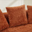 Causeuse incurvée, petit canapé en chenille avec 3 coussins, canapé profond pour appartement, salon, aucun assemblage requis-1457578706
