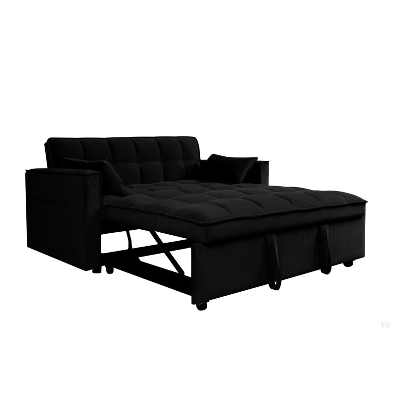 Canapé-lit convertible 3-en-1 53 po Modern Velvet