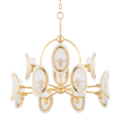 Lustre géométrique unique à 12 lumières Danes