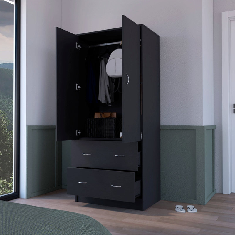 Armoire, pour salon, chambre à coucher, Noir