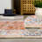 Oriental Machine Washable Rug for Living Room Floral Indoor Carpet for Home Decor Aesthetic Non-Slip Vintage Rug for Bedroom Dining Room Hallway Kitchen Office Nursery Playroom Teen Dorm-1426788788