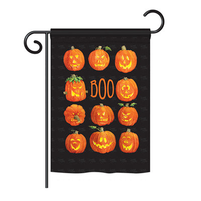Drapeau de jardin Gosdantin Pumpkins Boo