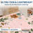 4x6 Floral Washable Area Rug, Non-Slip Non-Shedding Living Room Rug, Low Pile Stain-Resistant Throw Carpet, Foldable Printed Soft Carpet-2091681991
