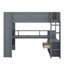  Lit mezzanine avec bureau Gaming-1812817737