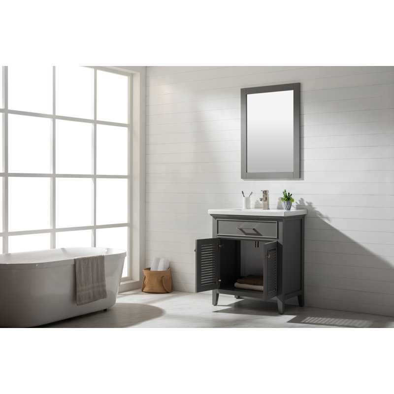 Ensemble de meuble-lavabo simple 30 po Cameron, Gris