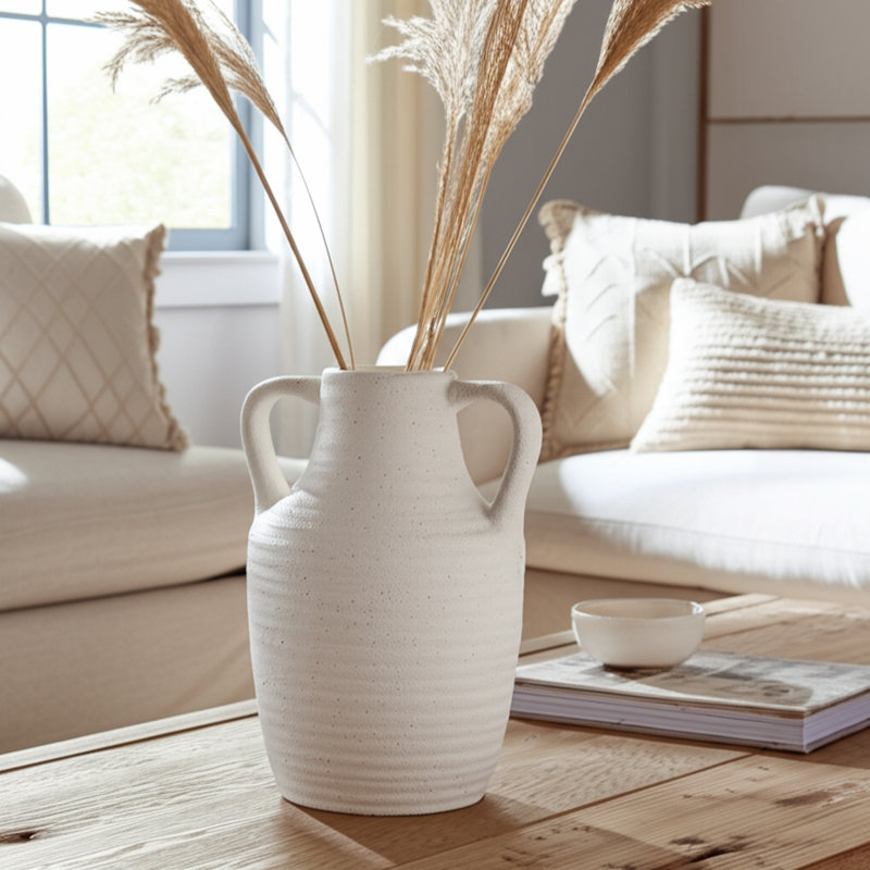 Llewellyn 9'' Handmade Ceramic / Porcelain Table Vase