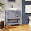 30In Gray Bathroom Vanity W/ Mirror And Top Only
