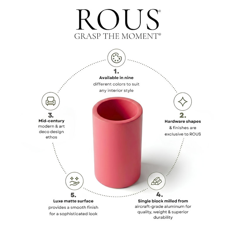 ROUS Hardware Countertop Organizer, Blush (Pink)