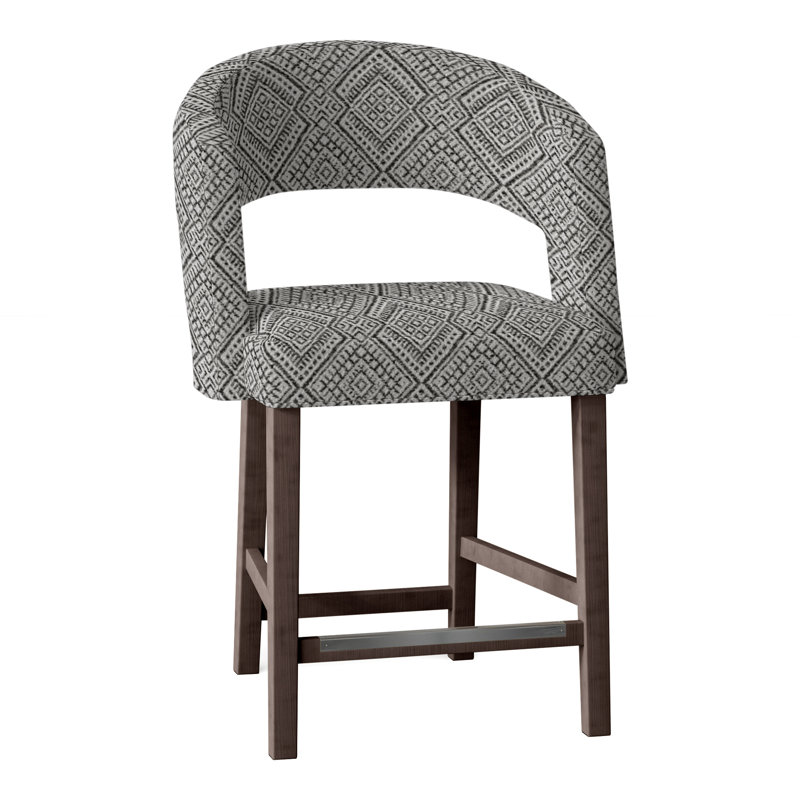 Tabouret de comptoir 26 po Bryant, Perguold Iguazu Noir, Tabac