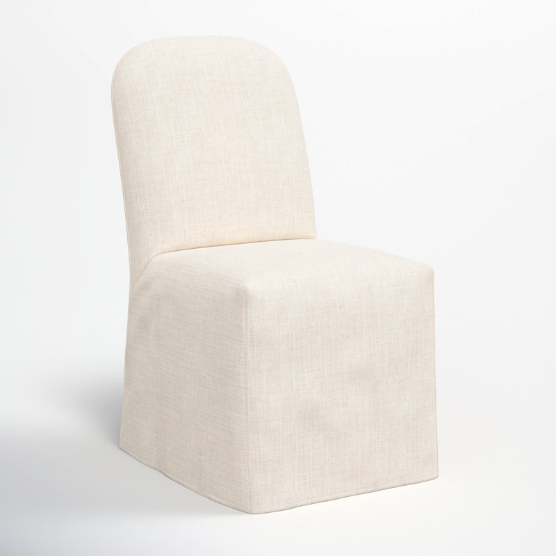 Chaise de salle à manger Gena, Lin classique Talc