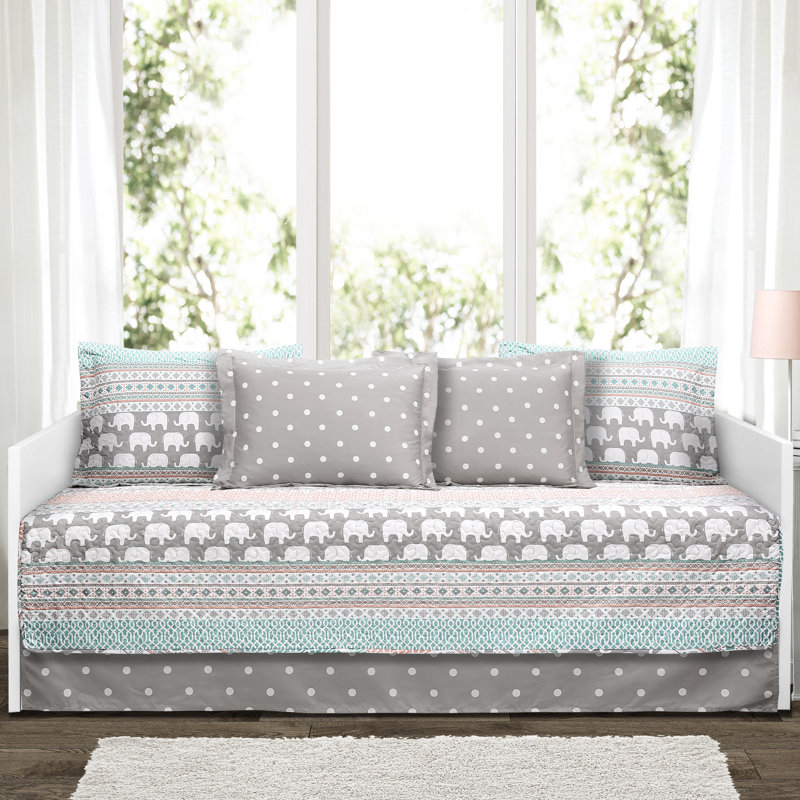 Elephant Stripe Daybed Cover Set