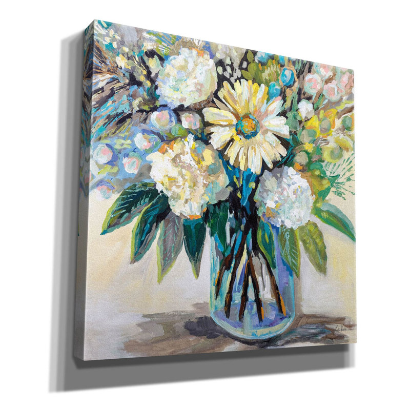 «Sunshine» par Jeanette Vertentes, art mural sur toile, H 18 po x l 18 po x P 0,75 po