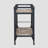 Rustic Oak and Charcoal 2-shelf Serving Cart