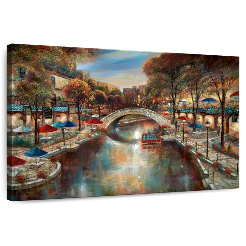Soirée Sirci sur le canal, H 32 po x l 48 po