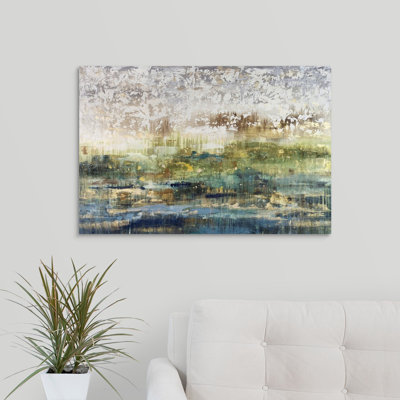 «Emerald and Aqua», peinture sur toile