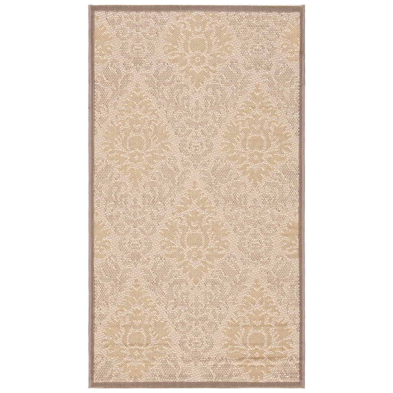 Arneshia Beige Indoor/Outdoor Area Rug, Rectangle 2'7" x 5'