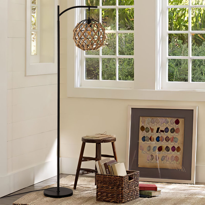 Ridgevale 157.4cm Arched Floor Lamp Set