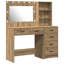 Dressing Table with Mirror and Storage Included-1495011648