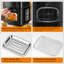 Friteuse à air comprimé - capacité de 15 L pour un usage domestique window Fenêtre d'observation visuelle, commandes tactiles, minuterie intelligente et réglages de température, affichage numérique, comprend un plateau de cuisson et un support ， -105786486